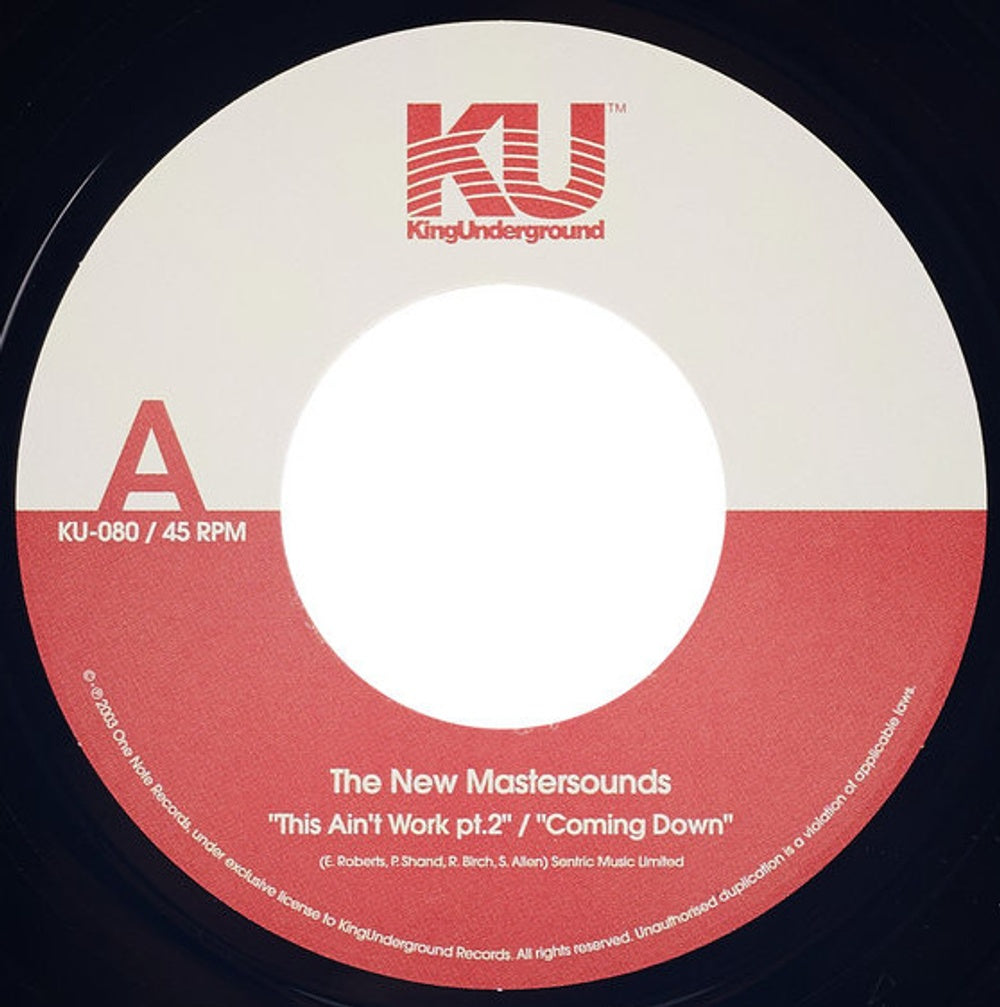 New Mastersounds – This Ain't Work Pt. 2 (7" Vinyl) - Alternate View