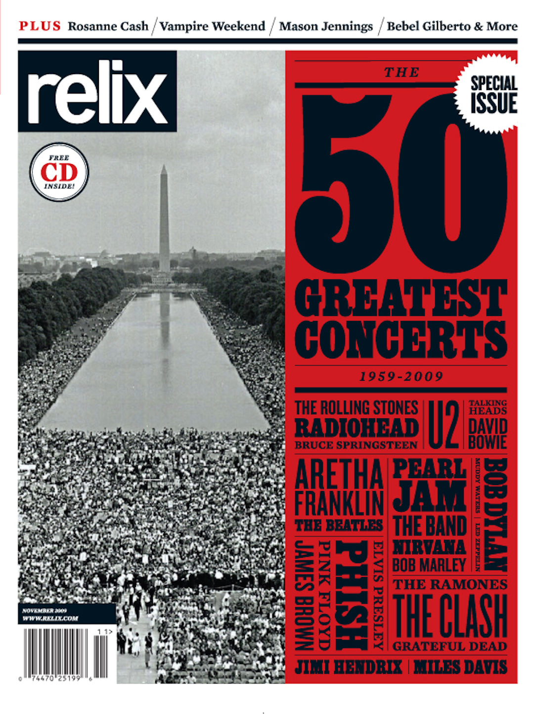 The 50 Greatest Concerts - November 2009 Relix Issue