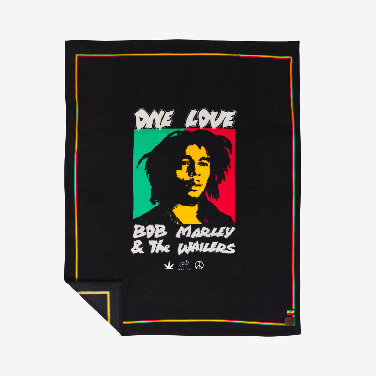 One Love Polar Fleece Blanket | Bob Marley x Slowtide