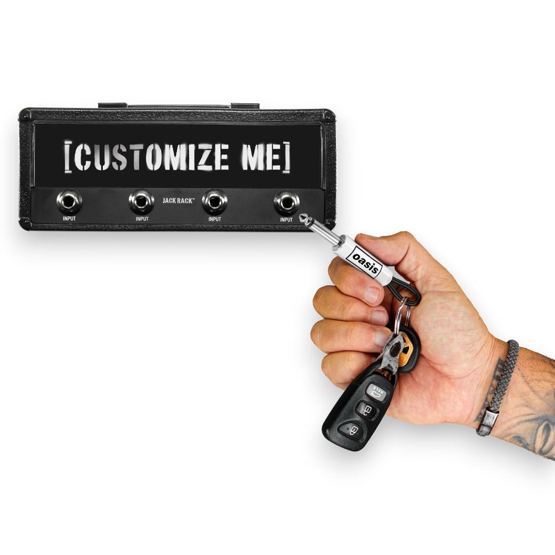 Oasis Logo Guitar Plug Keychain