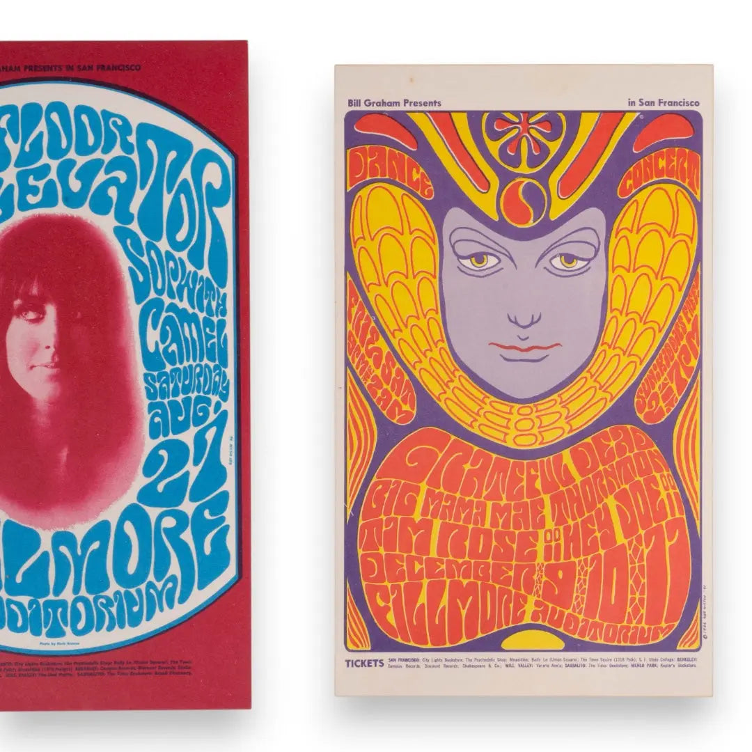 Original 1966 Fillmore Framed Mini-Prints (Set of 3)
