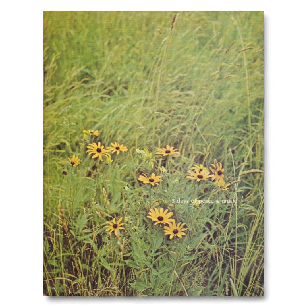 Original 1969 Woodstock Festival Concert Program
