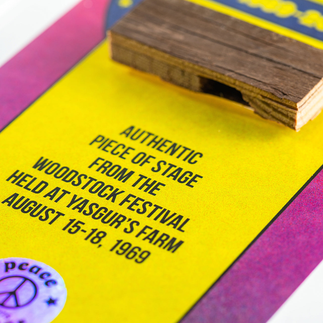 Original Woodstock Stage | 50th Anniversary Acrylic Frame