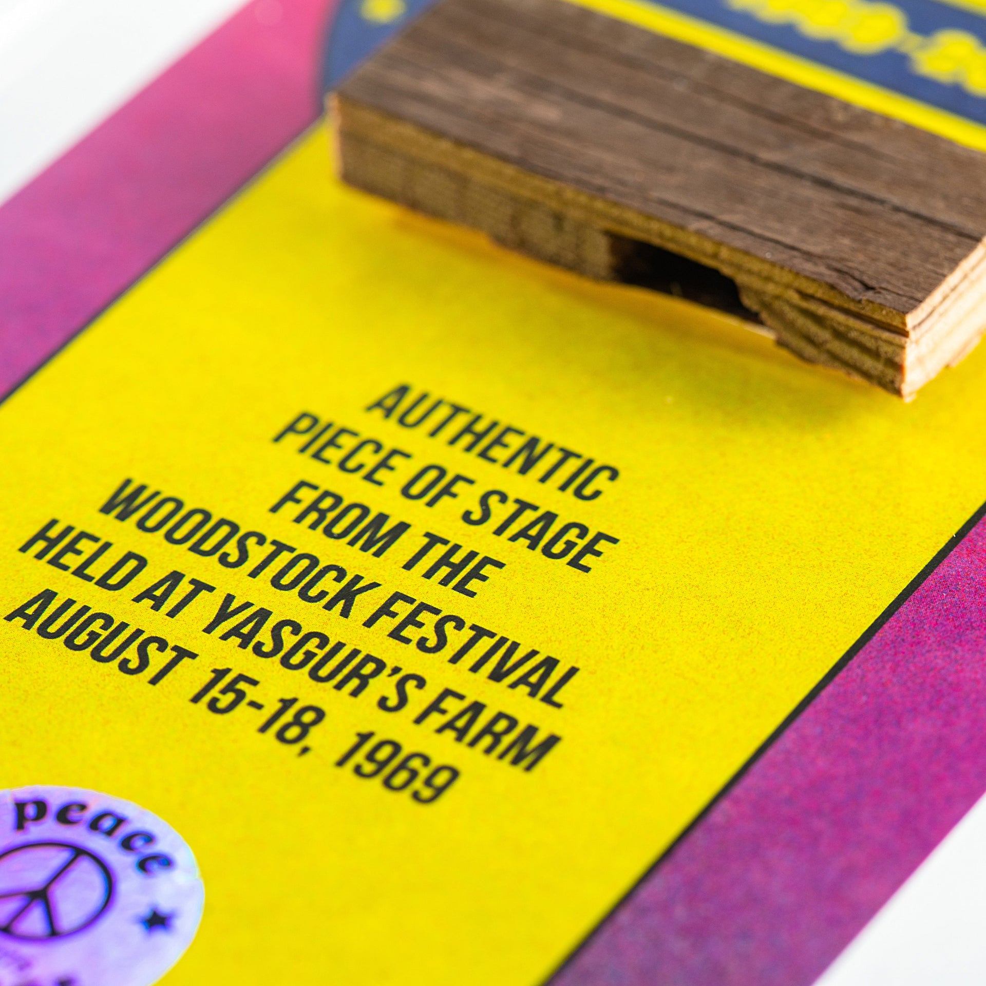 Original Woodstock Stage | 50th Anniversary Acrylic Frame