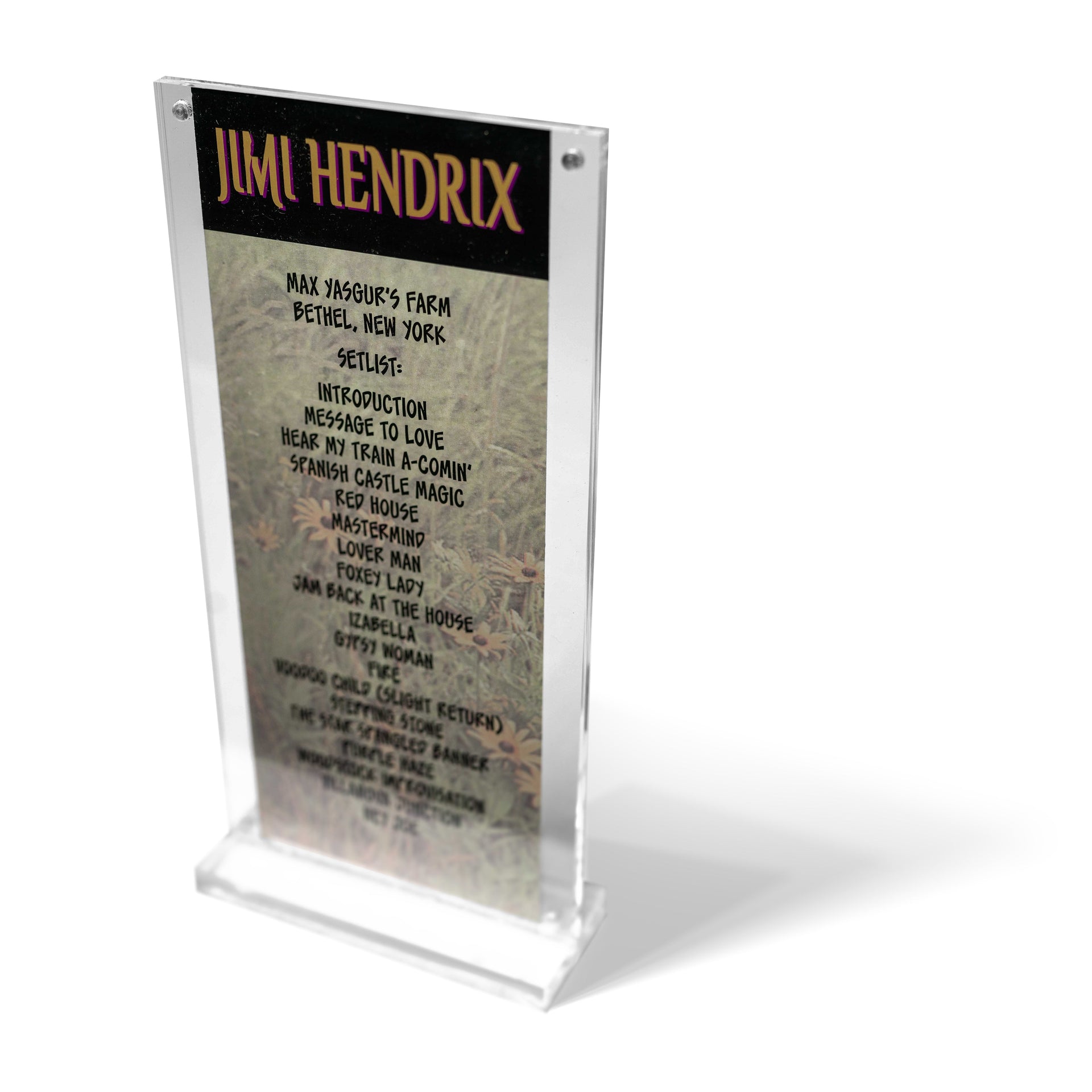 Original Woodstock Stage | Artist Acrylic Frame