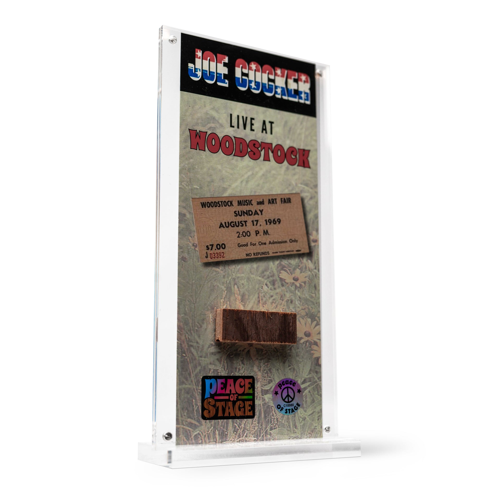 Original Woodstock Stage | Artist Acrylic Frame