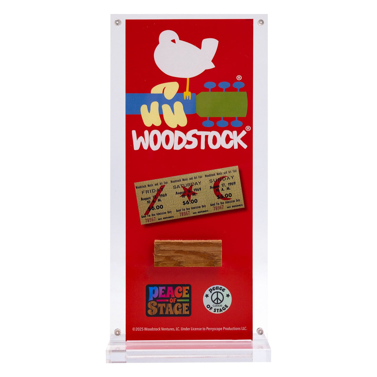 Original Woodstock Stage | Logo Acrylic Frame