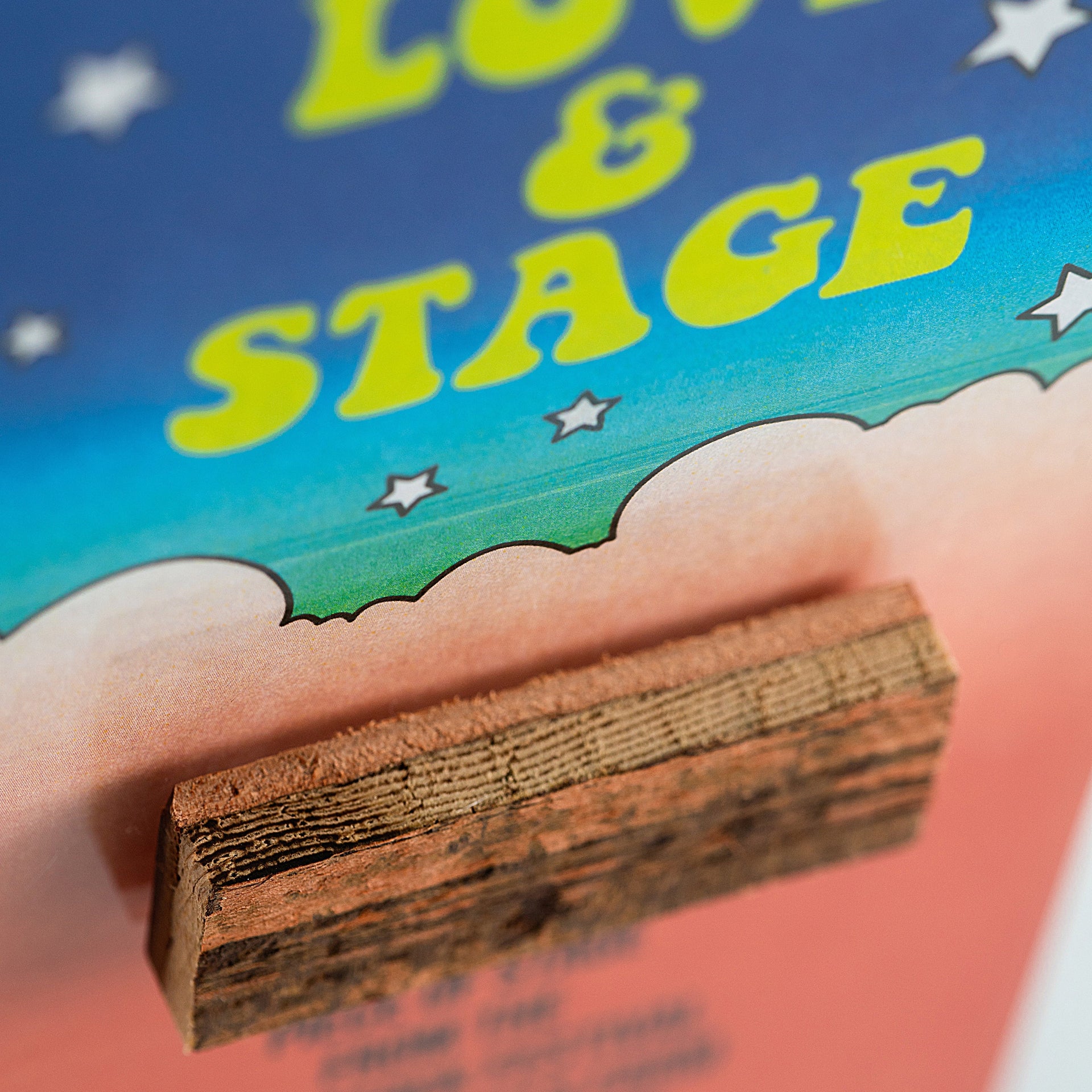 Original Woodstock Stage | Peace, Love, & Stage Acrylic Frame
