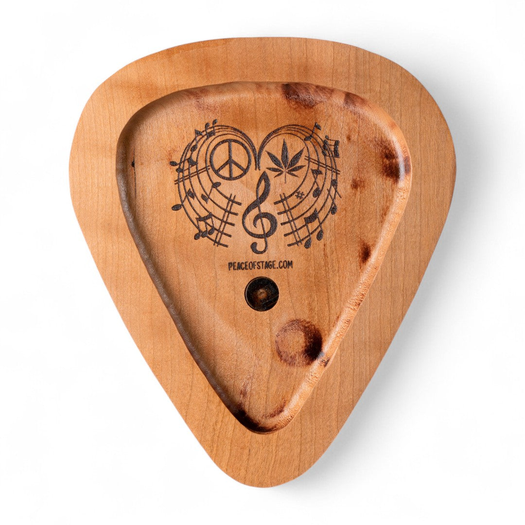 Original Woodstock Stage | Wooden Guitar Pick Tray