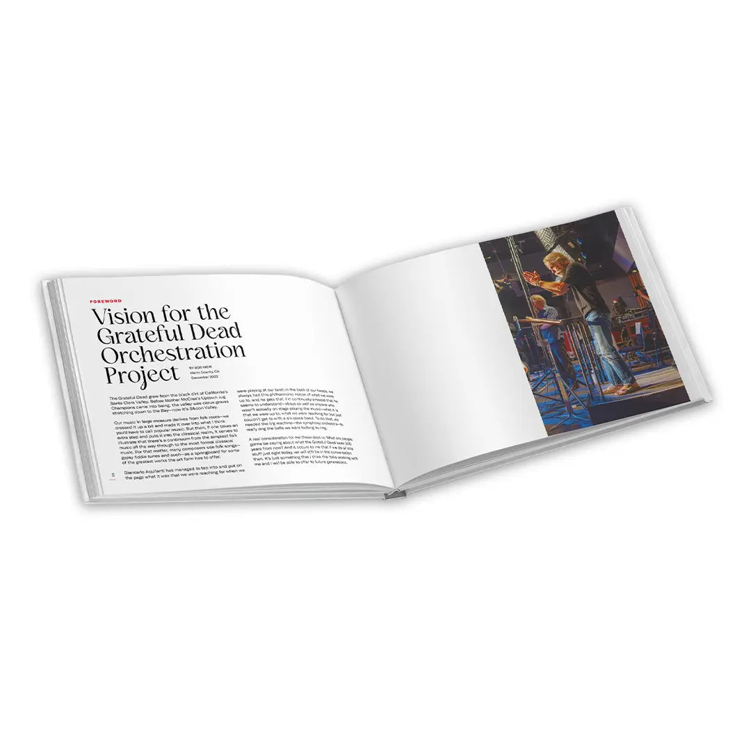 Origins of the Grateful Dead Orchestration Project and Notes from the Tapers’ Section - Photography & Essay Book by Jaime and Helen Baldovinos - Packaging