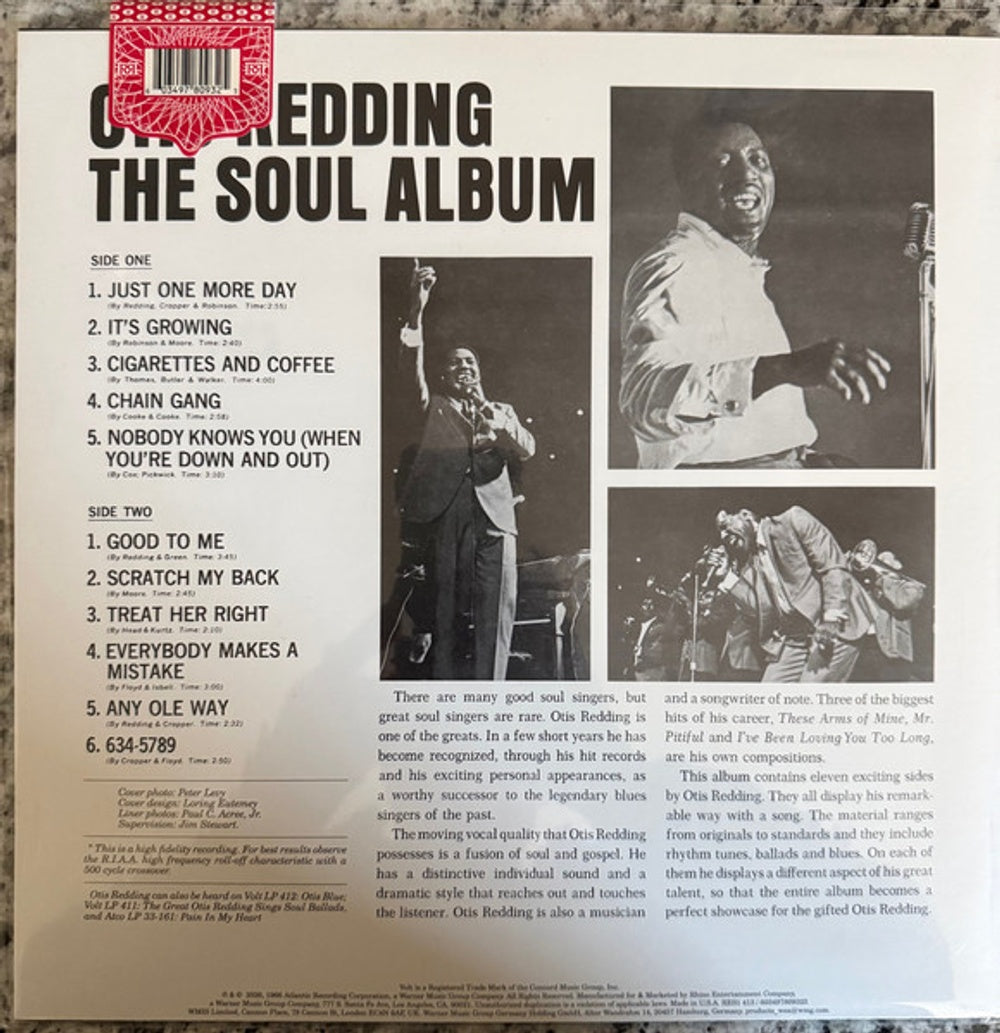 Otis Redding – Soul Album (LP Vinyl)