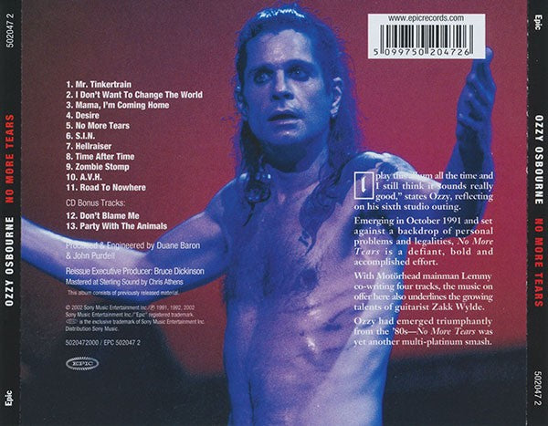 Ozzy Osbourne – No More Tears (2-LP Vinyl)