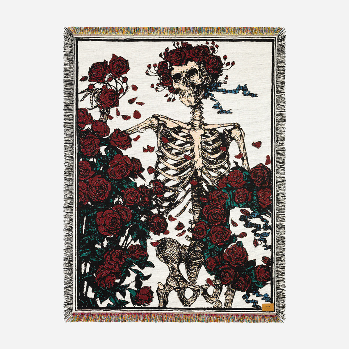 Skull & Roses Bertha Tapestry Blanket | Grateful Dead x Slowtide