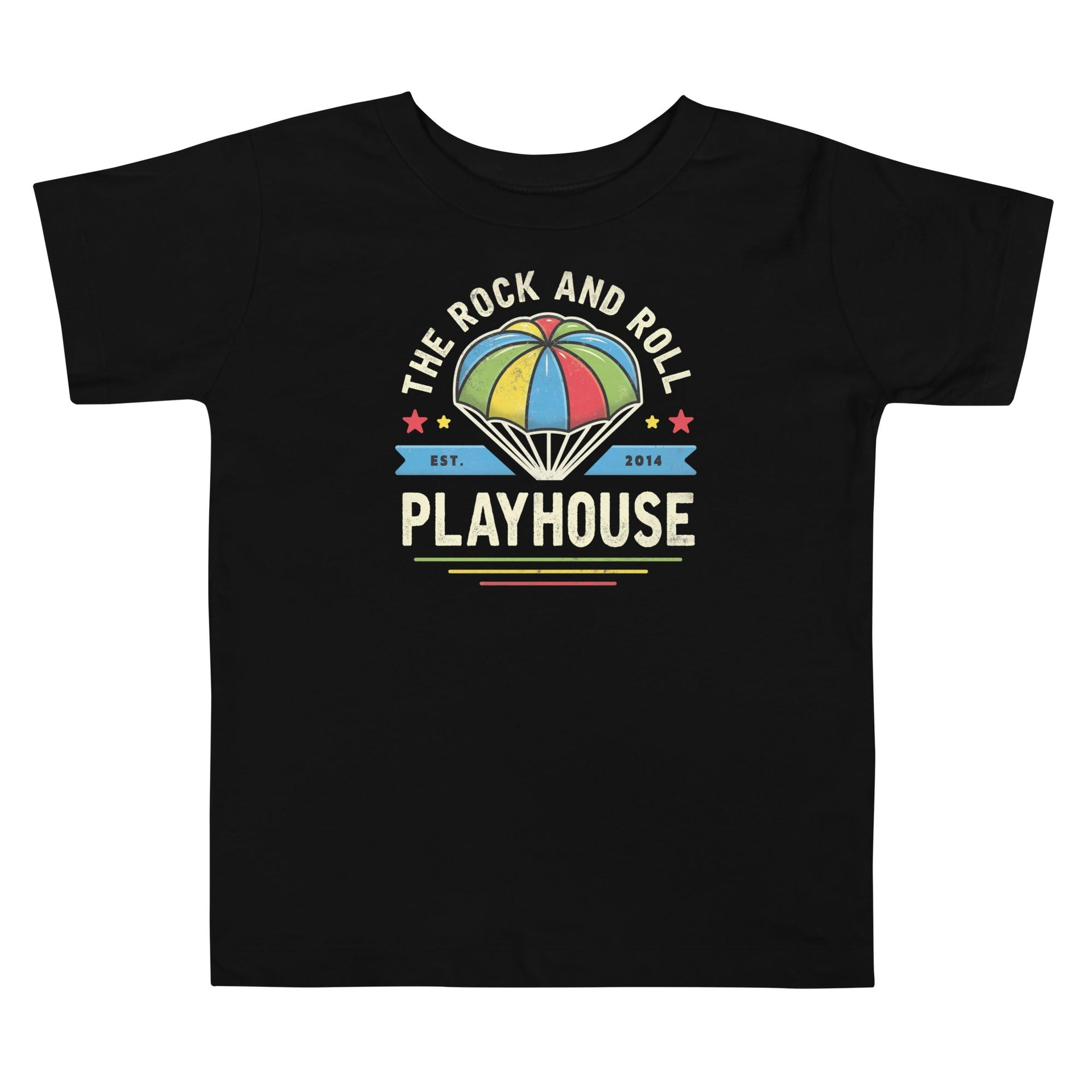 Parachute Toddler T-Shirt by The Rock and Roll Playhouse - Back