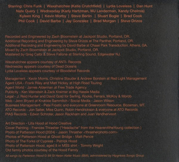 Patterson Hood – Exploding Trees & Airplane Screams (LP Vinyl) - Close-Up