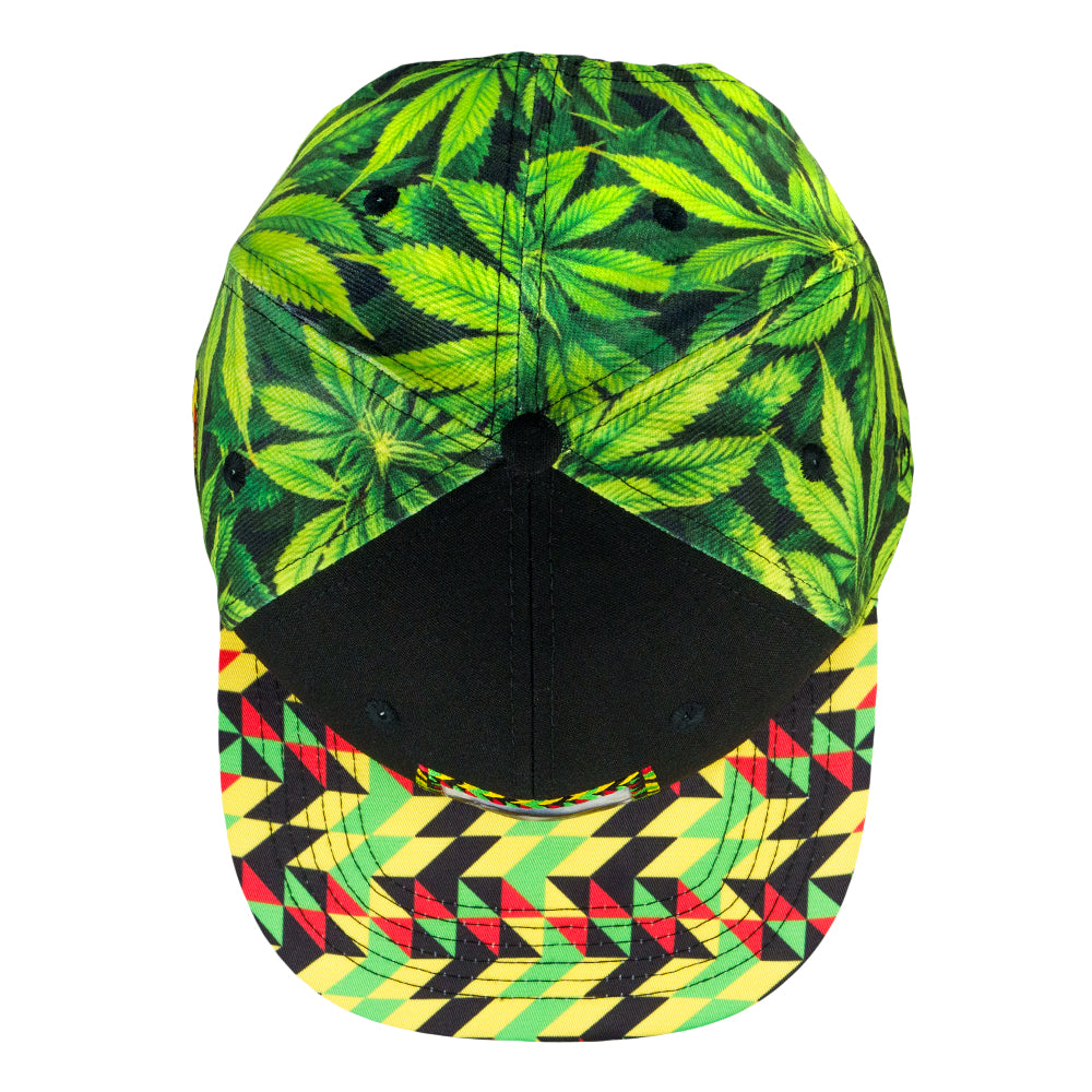 Peter Tosh Leaf Print Snapback Hat