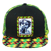 Peter Tosh Leaf Print Snapback Hat