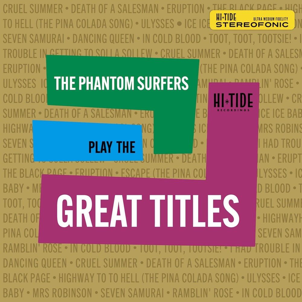 Phantom Surfers – Play The Great Titles (Clear, Grn, Limited Edition LP Vinyl)