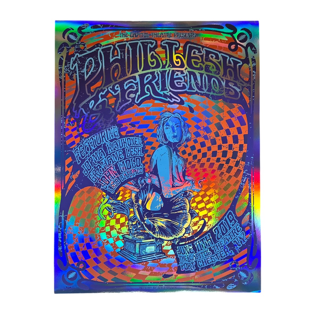 Phil Lesh & Friends Foil Poster by Mark Serlo (June 11, 2019)