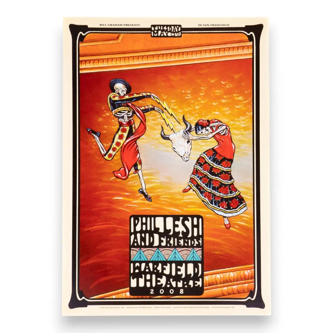 Phil Lesh and Friends 2008 Warfield Posters (Set of 5)