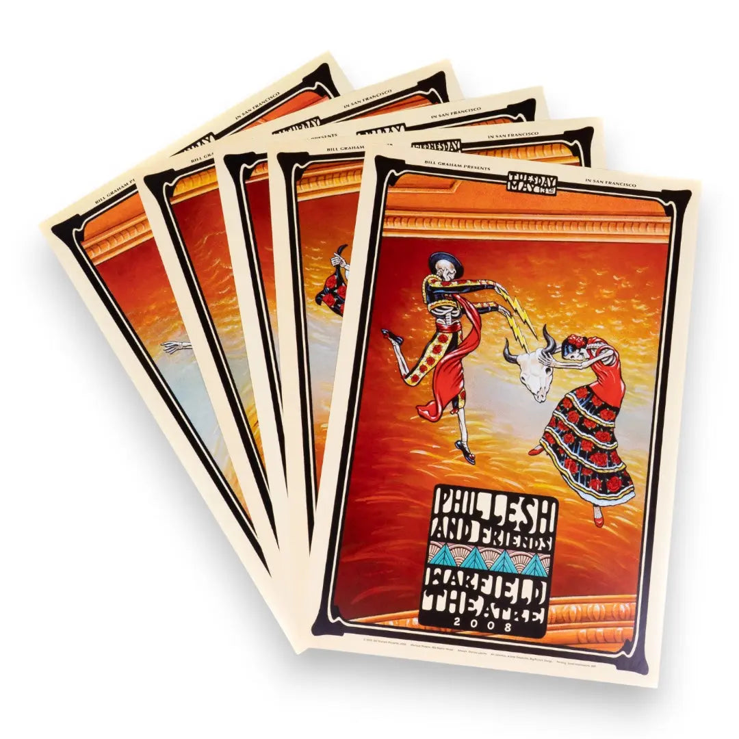 Phil Lesh and Friends – Warfield Theatre, San Francisco (May 13–18, 2008) by Dennis Larkins (Set of 5) - Front
