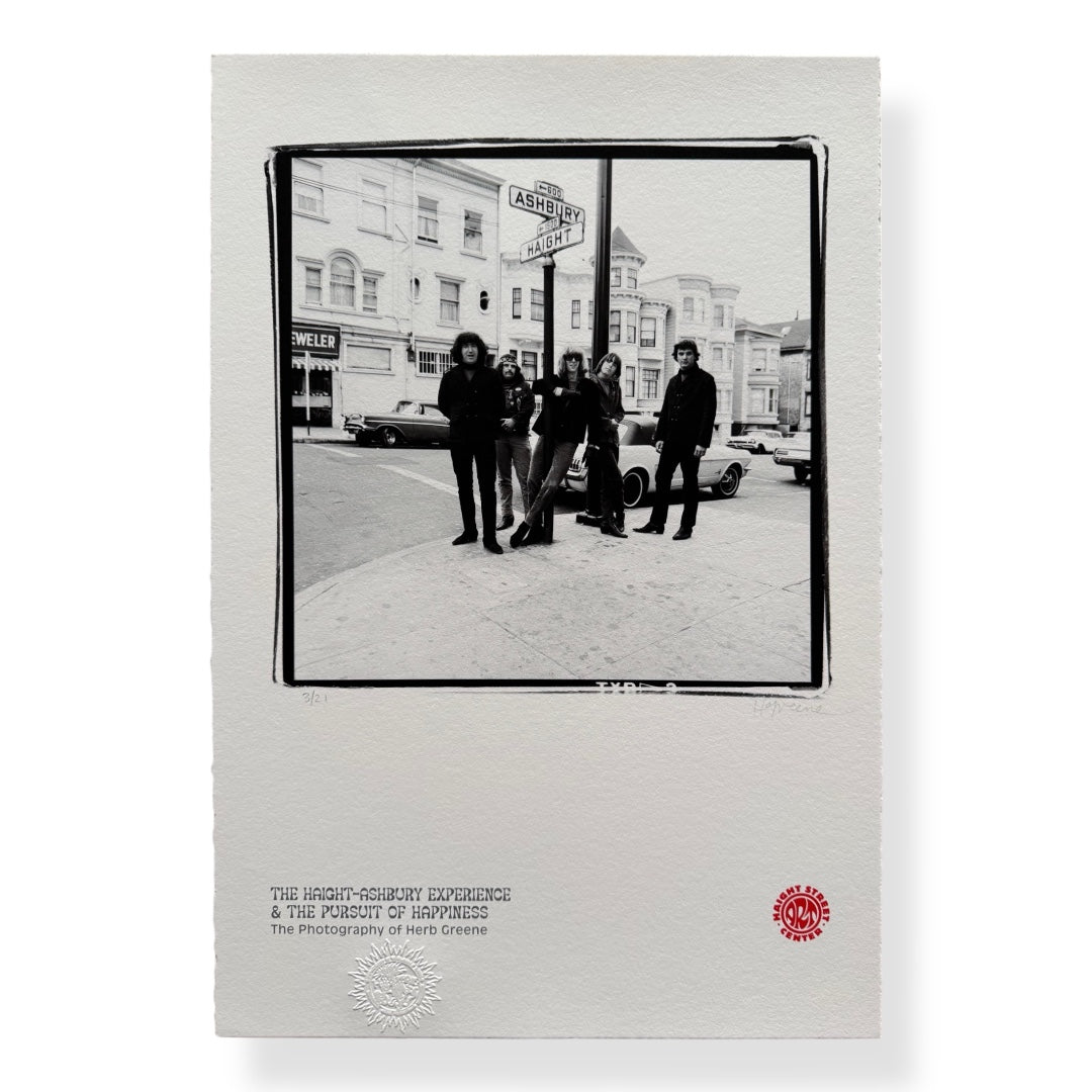 Dead On Haight - Herb Greene Commemorative Show Poster (Deckled Edge Fine Art Paper)
