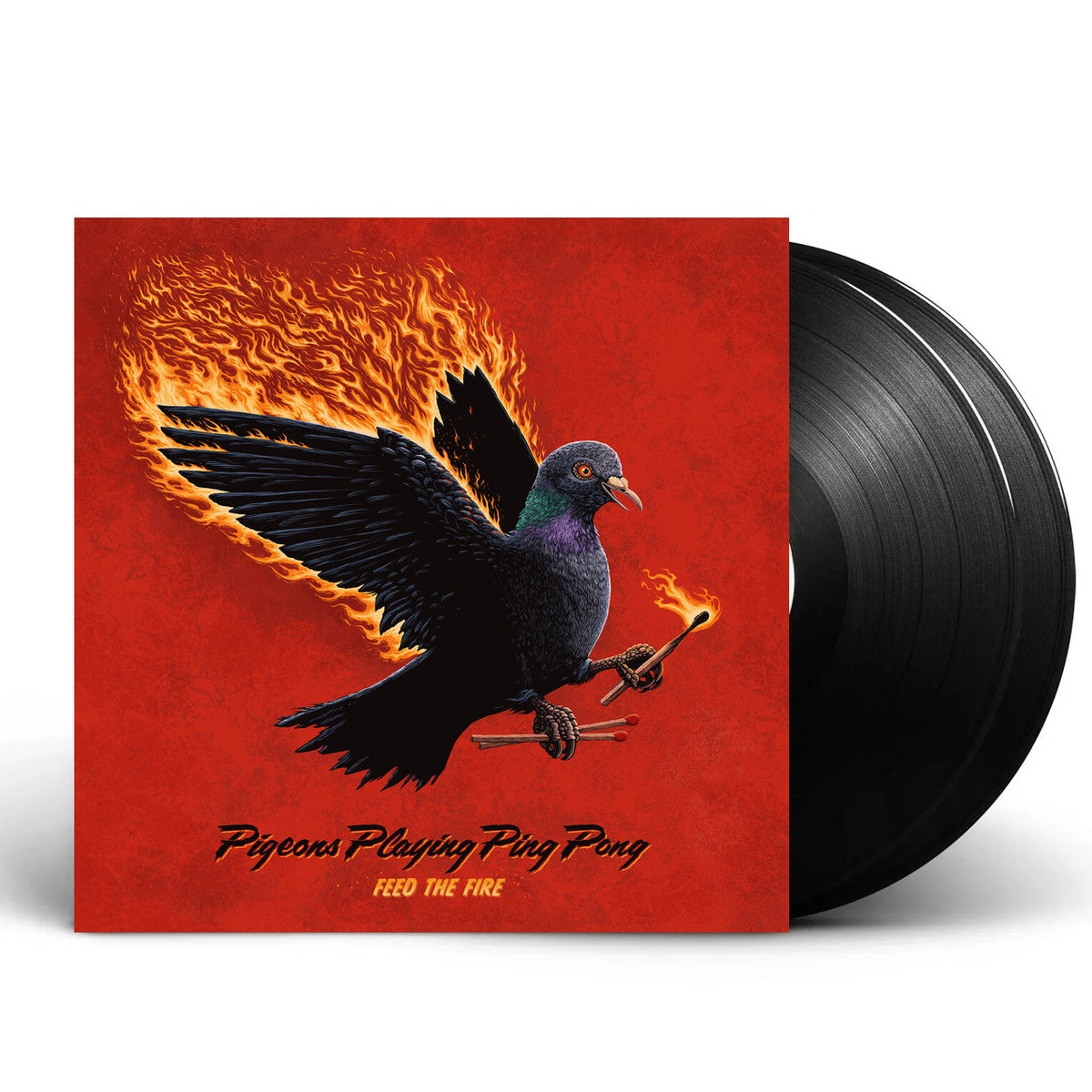 Pigeons Playing Ping Pong – Feed The Fire (Fire Variant, Numbered 2-LP Vinyl)