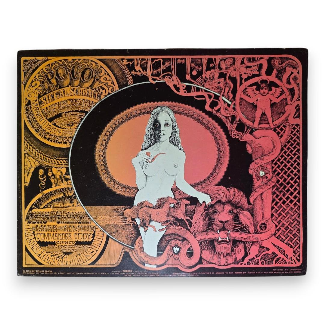 Poco, Siegel-Schwall Band, The Sons of Champlin, Commander Cody – The Fillmore West, San Francisco (Mar 11–14, 1971) by Norman Orr (Handbill)