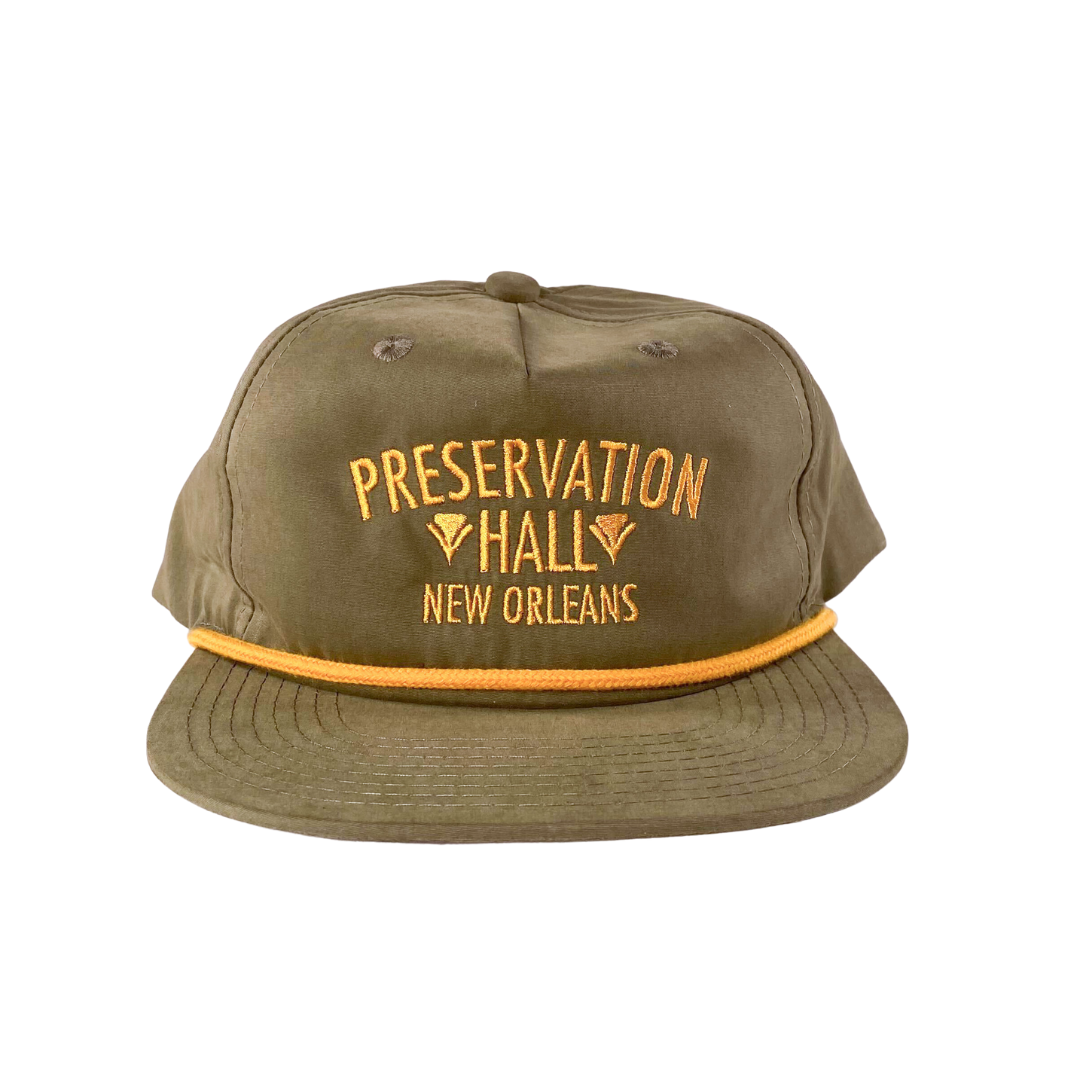 Preservation Hall Olive/Gold Rope Hat