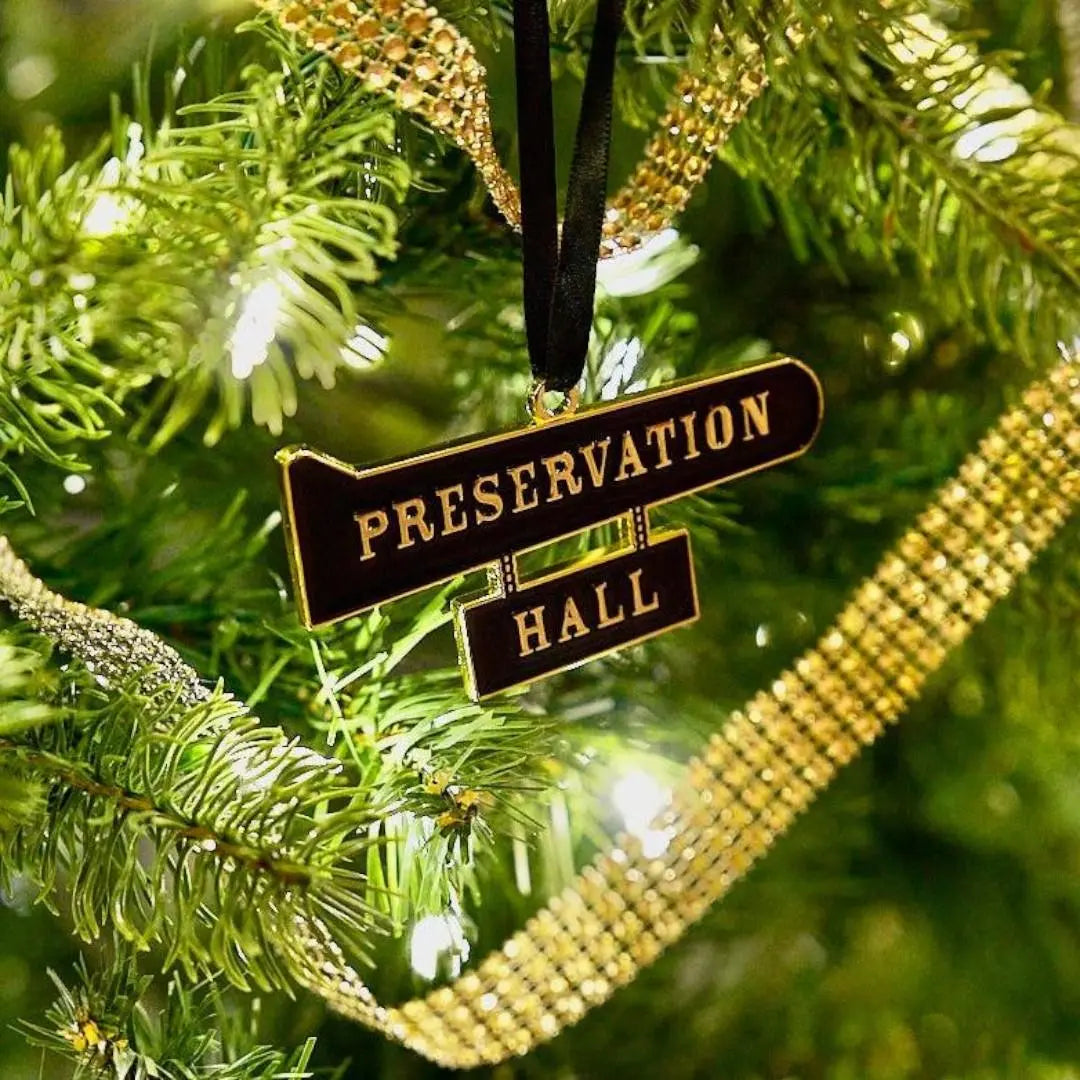 Preservation Hall Sign Tree Ornament