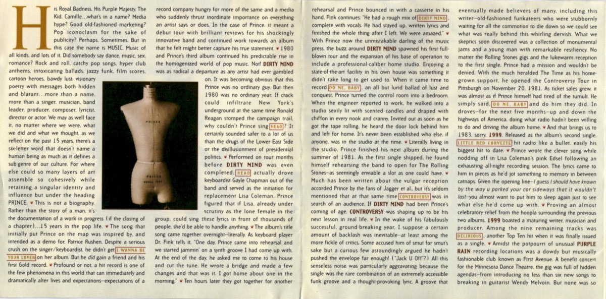 Gatefold 2: Prince – The Hits 2 CD | Relix