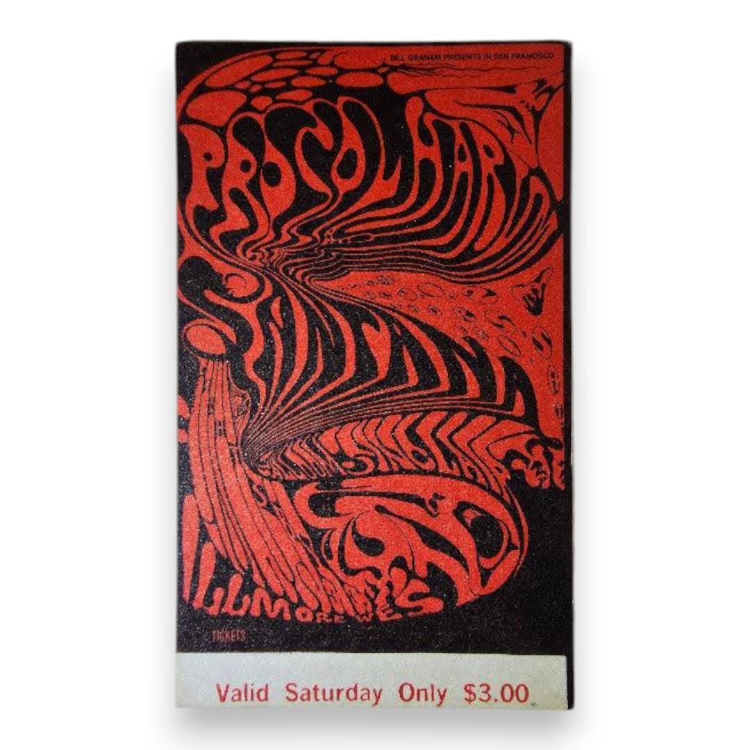 Procol Harum, Santana, Salloom-Sinclair - November 2, 1968 - The Fillmore | Vintage Concert Ticket