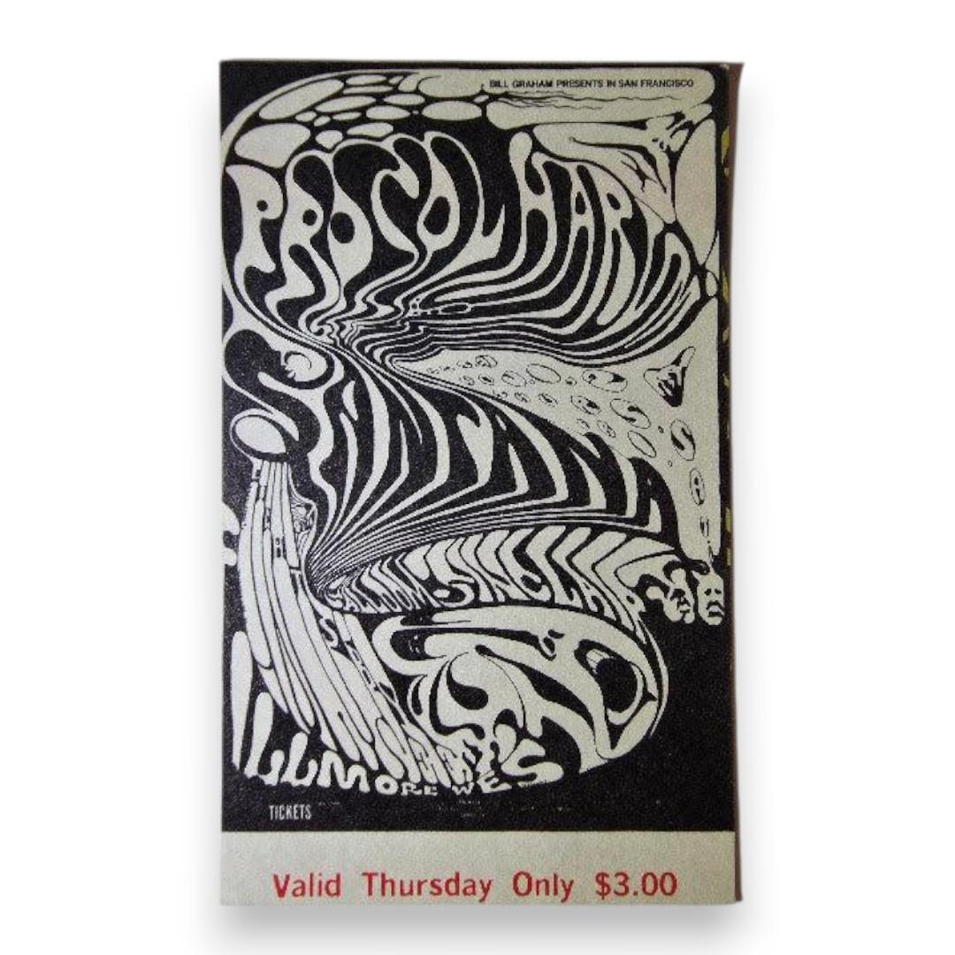 Procol Harum, Santana, Salloom-Sinclair - October 31, 1968 - The Fillmore | Vintage Concert Ticket