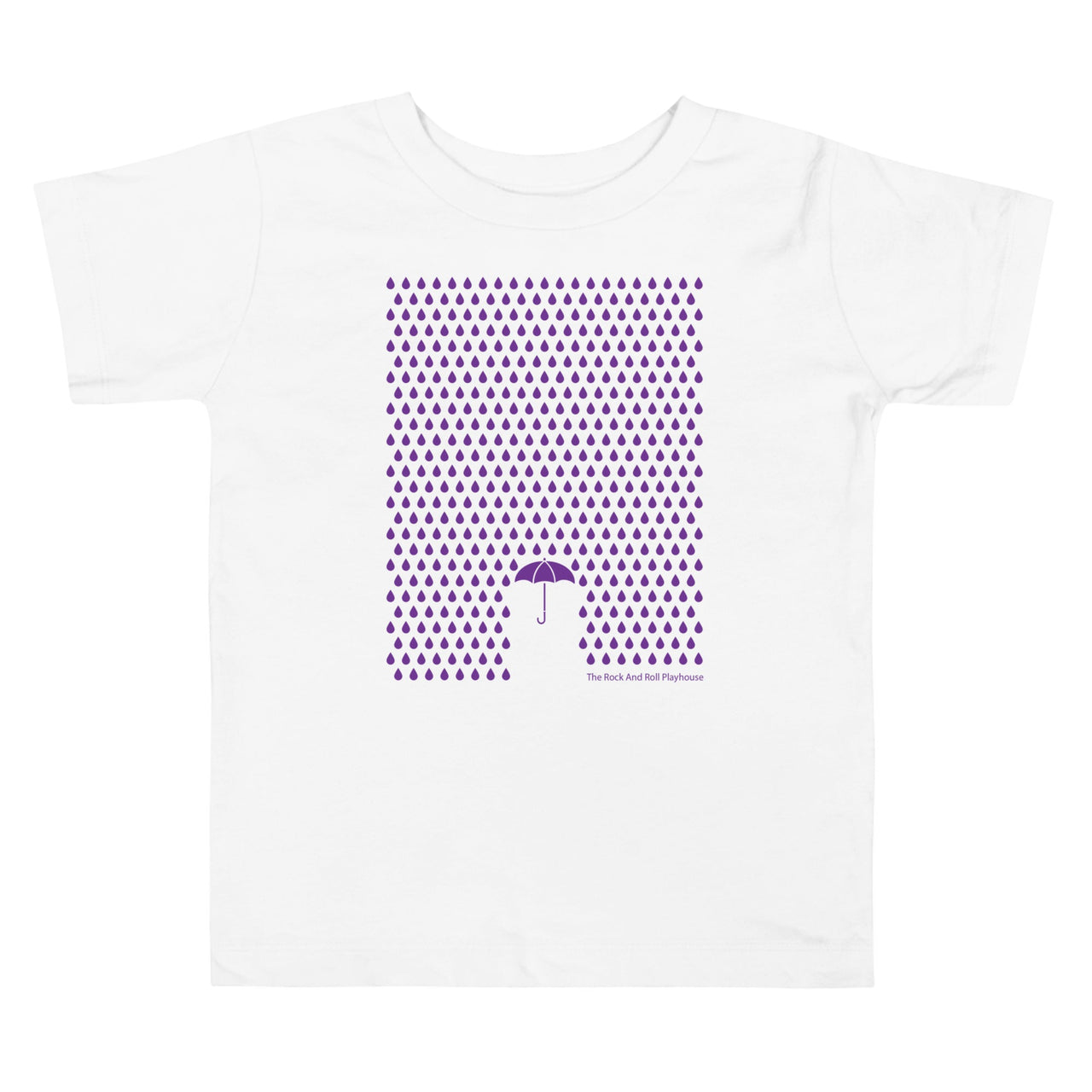 Purple Rain Toddler T-Shirt by The Rock and Roll Playhouse - Front