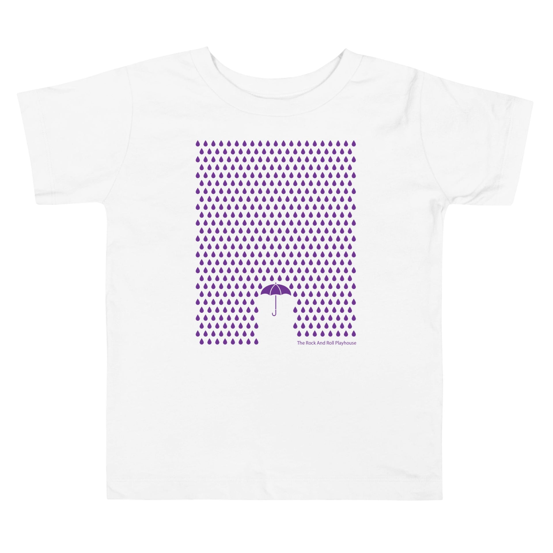 Purple Rain Toddler T-Shirt by The Rock and Roll Playhouse - Front