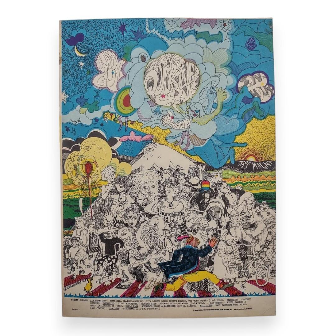 Quicksilver Messenger Service, Buddy Guy – The Avalon Ballroom, San Francisco (Feb 23–25, 1968) by Paul Zavorskas (Postcard, Fair Condition)
