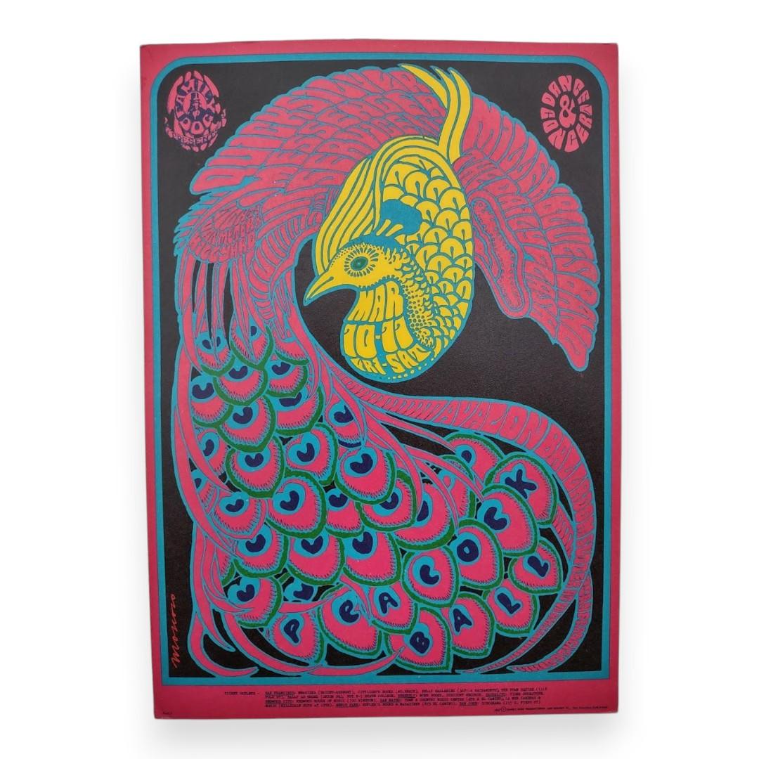 Quicksilver Messenger Service, Steve Miller Blues Band, The Daily Flash – The Avalon Ballroom, San Francisco (Mar 10–11, 1967) by Victor Moscoso (Postcard)