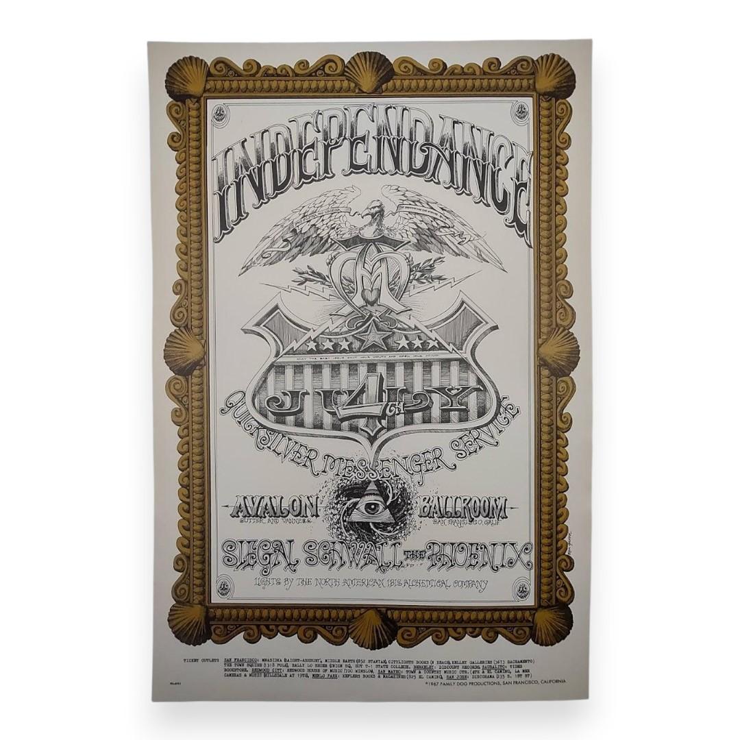 Quicksilver Messenger Service – The Avalon Ballroom, San Francisco (Jul 4, 1967) by Rick Griffin