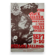 Quicksilver Messenger Service, The Great Society – The Avalon Ballroom, San Francisco (Sep 9–10, 1966) by Stanley Mouse & Alton Kelley