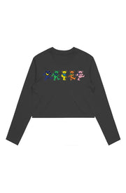RELIX DANCING BEARS WOMEN L S 4058 BLACK