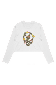 RELIX FLORAL STEALIE WOMEN L S 4058 WHITE