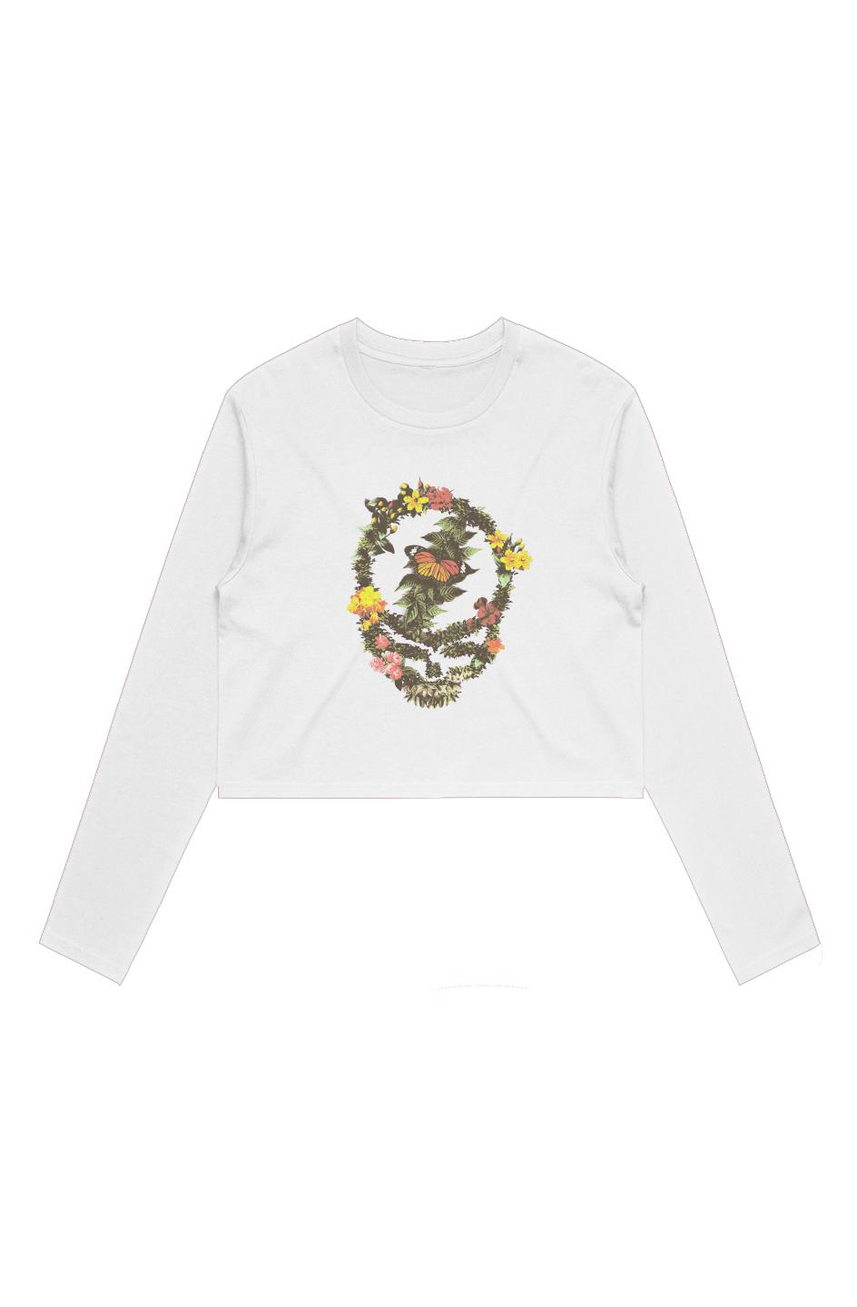 RELIX FLORAL STEALIE WOMEN L S 4058 WHITE