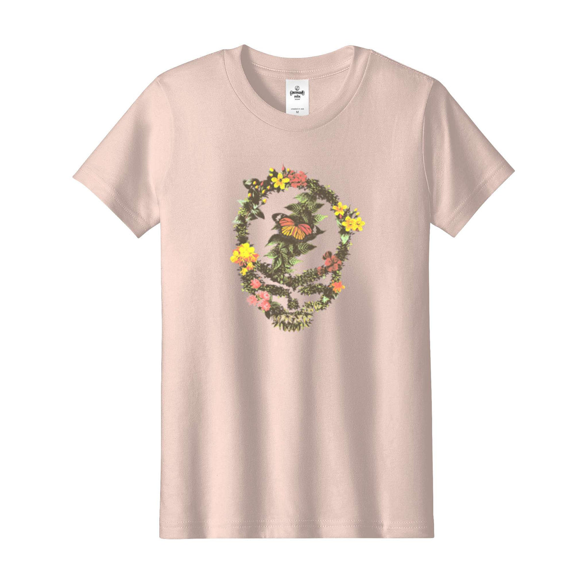 RELIX GD YOUTH FLORAL STEALIE 3001Y PEACH