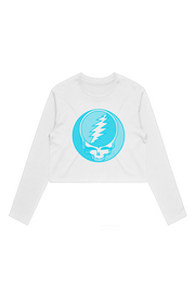 RELIX HALFTONE AQUA STEALIE WOMEN L S 4058 WHITE