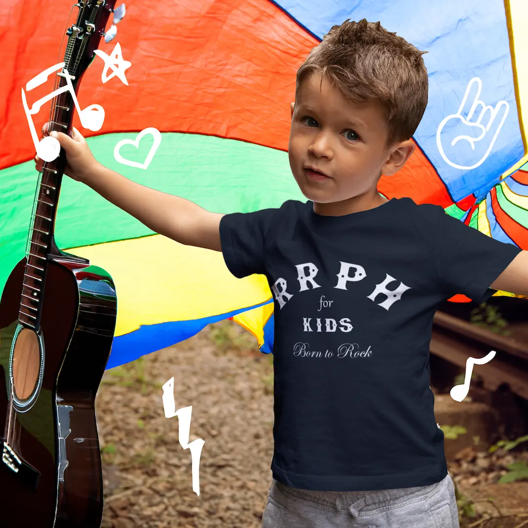 RRPH for Kids Toddler T-Shirt by The Rock and Roll Playhouse - Detail