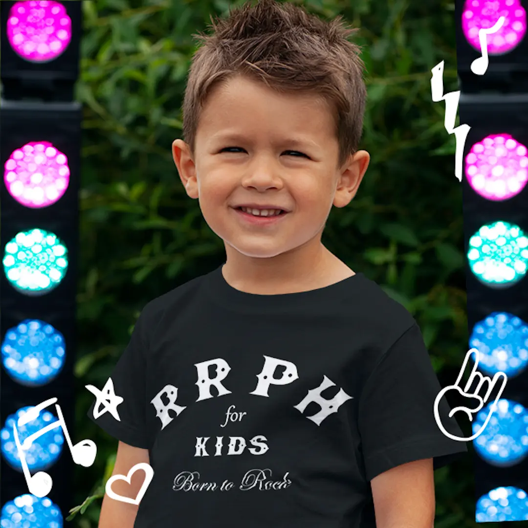 RRPH for Kids Toddler T-Shirt by The Rock and Roll Playhouse - Front