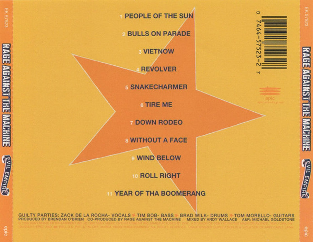 Rage Against The Machine – Evil Empire (CD)