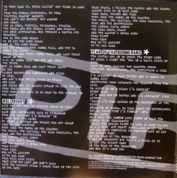 Rage Against The Machine – Evil Empire (CD)