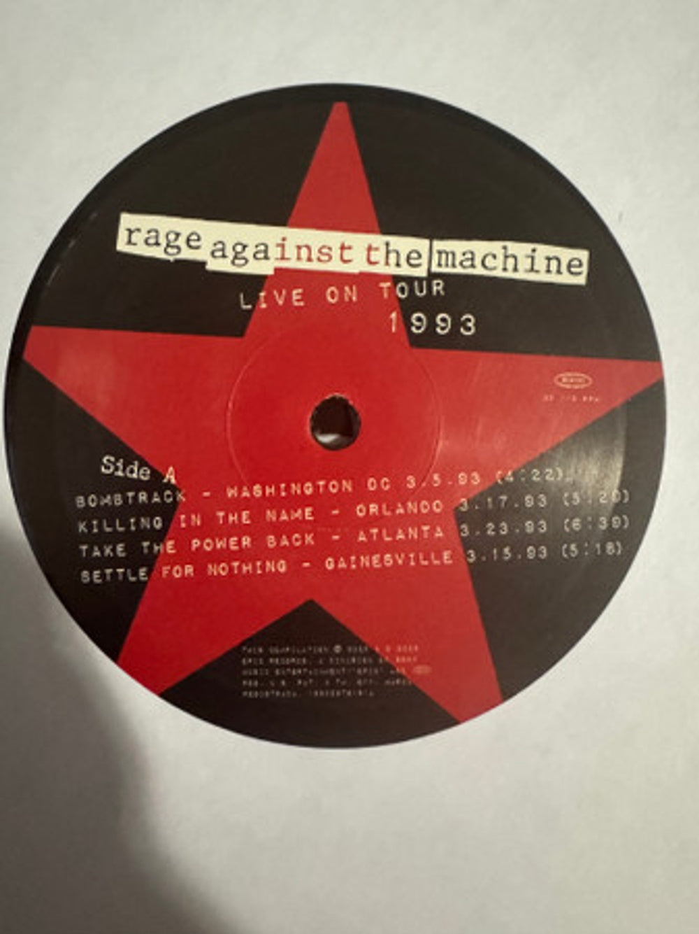 Rage Against The Machine – Live On Tour 1993 (2-LP Vinyl)