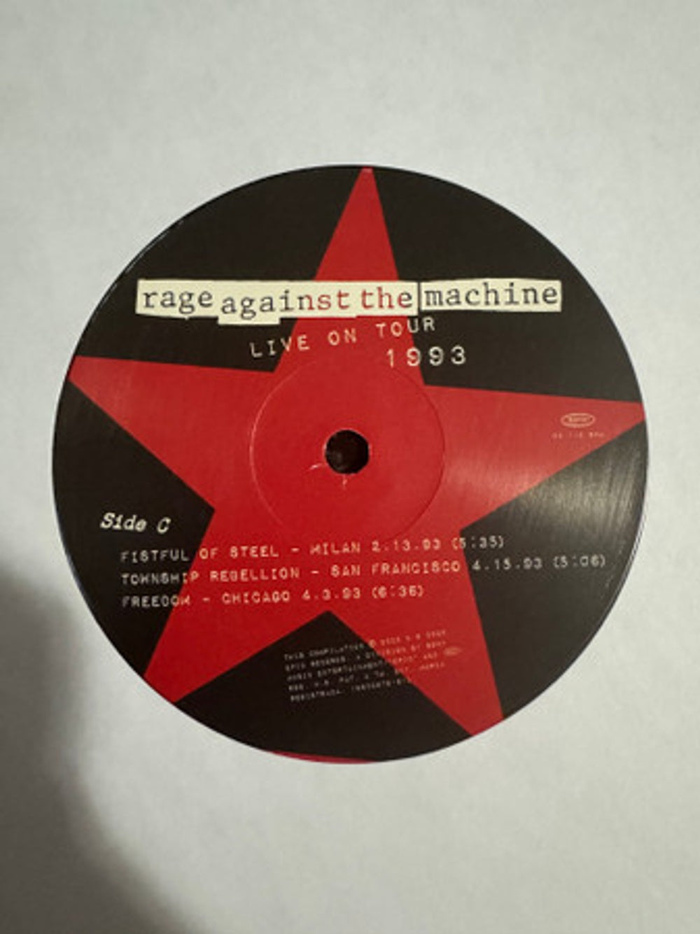 Rage Against The Machine – Live On Tour 1993 (2-LP Vinyl)